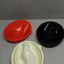 3 PCS Foldable Silicone Liners for Kitchenaid Tilt-Head 5 QT Mixer - Dishwasher-Safe Food-Grade Silicone Bowl Insert - Simple to Use Mixer Accessories for Effortless Baking Prep (Black+Off-White+Red)