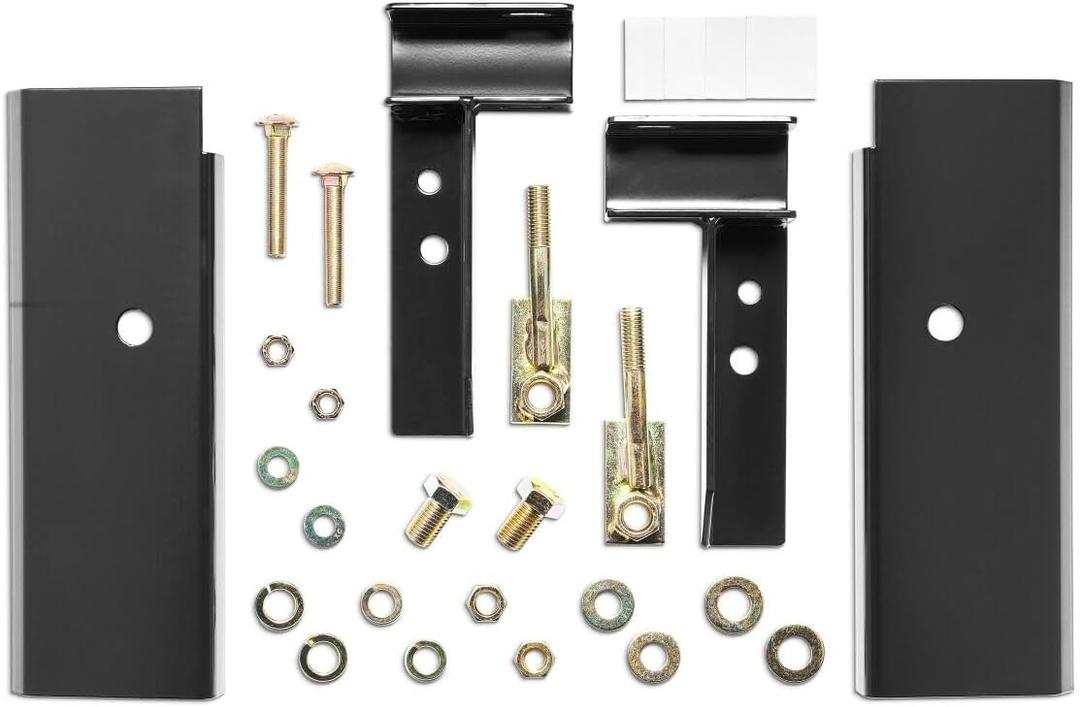 RealTruck BACKRACK Hardware Kit for use w/Standard Bed, Black, No Drill | 30124 | Fits 2020-2025 Chevrolet/GMC Silverado/Sierra 2500/3500 HD