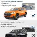 Roof Rack Cross Bars 300lbs Compatible with Chevy Chevrolet Traverse 2018 2019 2020 2021, All-Metal Aluminum Heavy Duty Crossbar Luggage Racks Roof Rails Rooftop Canoe Accessories