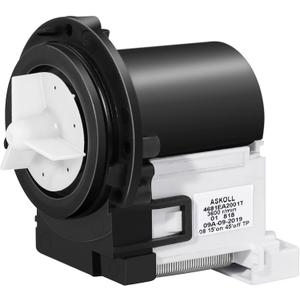 4681EA2001T WM8000HVA WM8100HVA WM2077CW WM3260 WM3370HWA WM4370HKA Washer Drain Pump Motor OEM for LG&Kenmore Washing Machine WM3170CW WM2101HW WM3670HW WM3670HVA WM2301HR WM2487HRMA WM3240CW