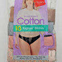 10PK Women’s Hanes BIKINI Underwear Panties Soft Breathable Cotton Size XL