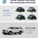 DORENA in-Channel Rain Guards Window Visors Fit for Ford Explorer 2020 2021 2022 2023 2024 2025 2026 Window Deflectors, Vent Deflector, Vent Window Visors Car Accessories 4pcs