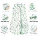 Yoofoss Baby Sleep Sack 18-24 Months TOG 1.0 Baby Wearable Blanket, 2 Pack 100% Organic Cotton Infant Toddler Sleeping Sack 2-Way Zipper Lightweight Sleep Sack, 0-6 Months