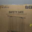 Baby Gate No Drilling, 29"-40" Auto Close Dog Gate Indoor for Doorways & Stairs, Pressure Mounted Adjustable Pet Gate, Easy Walk Through Child Gate for Children & Pets Stroller Friendly, White (29-40"Wide, 28"Tall)