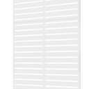Garvee Outdoor Metal Privacy Screen 6FT, 72" H x 47" W Decorative Privacy Fences Screen Panel with Stand, Freestanding Panels/Room Divider, for Garden Patio Balcony Party Living Room, White (only panel!)
