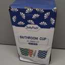 JollyPack 600 Pack 3 oz Disposable Bathroom Paper Cups, Small Mouthwash Cups in Orange, Blue, and Green, Great for Candy, Biscuits, Bathroom Use, Parties, Picnics, and Travel
