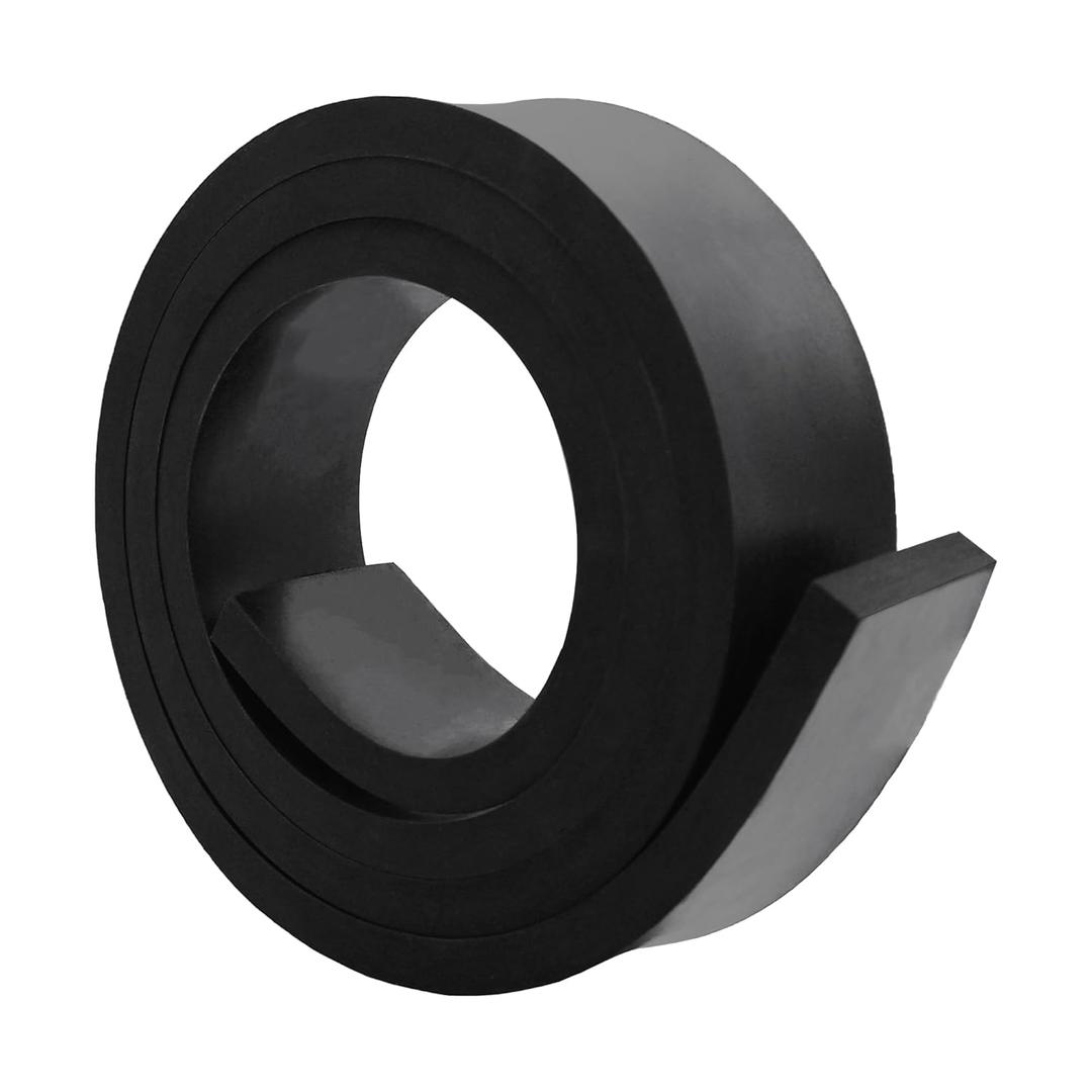 DEVNOL Neoprene Rubber Strip 1/2 (.500)" Thick X 2" Wide X 5'Long Grade 65A for Gasket, Surface Protection, Sealing