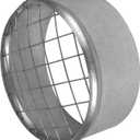 4 Inch Galvanized Steel Dryer Vent Cap with Screen Mesh  Metal Roof Vent Cap & Duct End Cover for HVAC Exhaust or Air Intake System  Rust-Free Outdoor Vent Pipe Cover, Made in EU