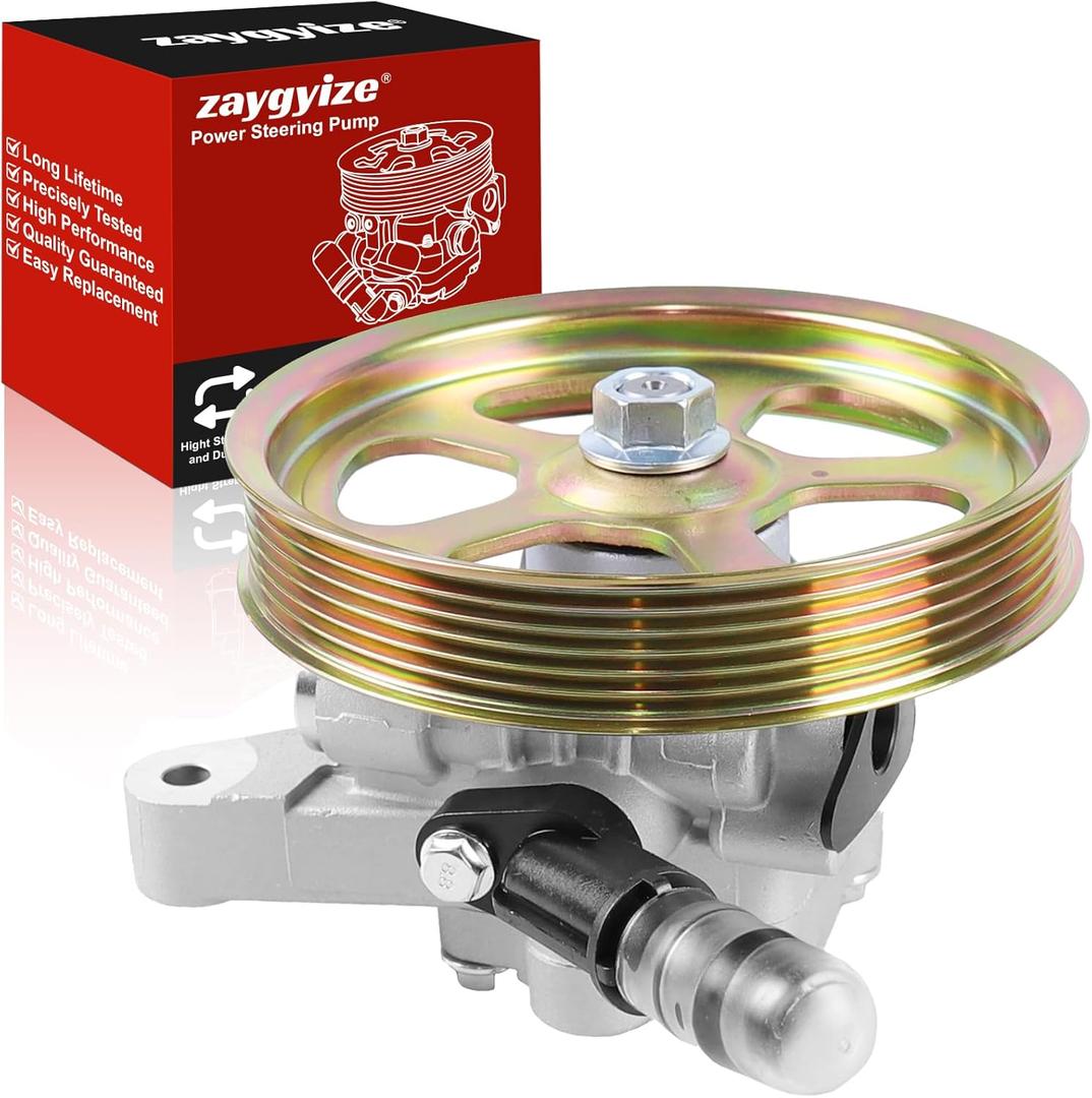 TEMSONE 215442 Power Steering Pump with Pulley Compatible with Honda Odyssey 20052010, Pilot 20052008, Acura MDX 20072013 V6 3.5L 3.7L Replace# 56110RGLA03 56110PVJA01 56110RYEA02