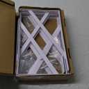 Acrux7 12 Pack White Steel Shelf Brackets 12x8inch - Heavy Duty L Brackets with Screws, White Metal Shelf Brackets - Perfect for DIY Shelves