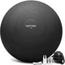 YOTTOY Anti-Burst Exercise Ball for Working Out, Yoga & Pregnancy, Extra Thick Workout Ball for Physical Therapy & Fitness Size: 26IN/58-65cm