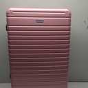 InUSA DEEP Luggage Set with Dual Spinner Wheels and Studs | Spacious Travel Suitcases with Ergonomic Handles | (20/24/28) 3 Piece Hardside Luggage Set | Rose Gold