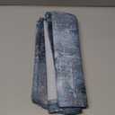 Emvency Vintage Blue Grey Table Runner and Placemats Set of 6, Modern Abstract Painting Art Dining Decor for Daily Use (1 Table Runner 72 inches Long and 6 Placemats)