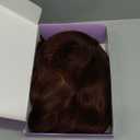 Bob Wavy Wigs for Women Reddish Caramel Brown Short Curly Hair Wig with Bangs Shoulder Length Style Synthetic Realistic Heat Resistant Wig for Everyday Hairstyle 16 Inch