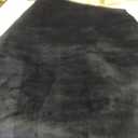 Area Rug for Living Room - 5x7 Soft Faux Rabbit Fur Modern Geometric Wave Carpet for Bedroom, Black