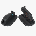 Orzero Mouse Grip Stand Compatible for Switch 2 (2025) Joy-con, Mouse Shell Holder Adapter Accessories Enhances Desk Sliding Gaming Experience - Black Pack of 2