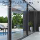 Haton Window Privacy Film One Way Window Tint for Home, Sun UV Blocking Heat Control Reflective Mirror Film, No Glue Static Cling See Out Not in Glass Door Covering, Silver, 35.4" x 78.7"