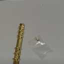 2PCS 6-Ring Binder Mechanism A6 Notebook Mechanism Replacement Kit Gold Metal Clip Ring Binding Round Ring Binding Spines Combs Set for Planner Organizers