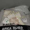 cotiled 6x9 Area Rug for Living Room, Washable Non-Slip Large Area Rug, Indoor Floor Carpet Low Pile Soft Boho Farmhouse Rug for Bedroom Dining Room (Dark Brown,6'x9')