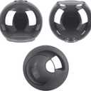 3 Pack Smoke Gray Glass Globe Shade Fixture Replacement, 5.9 Inch Diameter, E26 Base 1-5/8 Inch Fitter, Glass Globe Lampshade Cover for Pendant Wall Sconce Chandelier Vanity Light