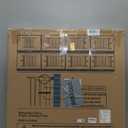 Cumbor 29.7-48" Baby Gate for Stairs, Mom's Choice Awards Winner-Dog Gates for Doorways, Auto Close Safety Pet Gate for Dogs Indoor, Easy Install Pressure Mounted Child Gate with Walk Thru Door, White