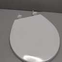 BEMIS 500EC 390 Toilet Seat with Easy Clean & Change Hinges, 1 Pack Round, Cotton White
