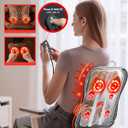 JZBRAIN Shiatsu Back Massager with Heat : Up and Down Rolling Massage - Electric Back Massager for Pain Relief Deep Tissue - Heated Lower Back Massager for Office, Home, Car UseBlack