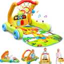 Move2Play, 4-in-1 Baby Play Mat & Activity Center Gym | Walker | Infant Toy for Tummy Time | Birthday Present | Gift for 3, 4, 5, 6, 7, 8, 9, 10, 12 + Month Old Boys & Girls