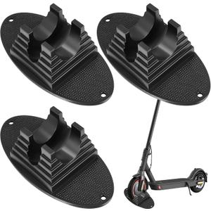 3 Pcs Scooter Stand Parking Kick Scooter Holder Stand Black Suitable for 95 mm to 120 mm Scooter Wheels Multiple Scooter Rack Organize Scooters Accessories Floor Scooter Storage Stable Base