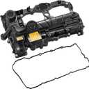 BDFHYK 264-517 Engine Valve Cover Kit with Gasket Compatible with BMW X1 2012-2015, X3 2013-2017, X4 2015-2018, X5 2016-2018, 320i 2013-2018, Replace 11127588412