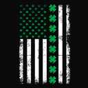 MAIHUN St Patricks Day Shirts Womens St. Paddys Day Shamrock Tshirt Green Clover Short Sleeve (Black, L)