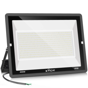 XYCN 1pack 400W LED Flood Lights Outdoor, 5000K Daylight White 50000LM Super Bright LED Arena Lights 100-277V IP66 Waterproof Commercial Lighting for Sports, Fields, Stadiums