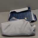 Estelar Textiler Blackout Curtains 90 Inches Long 2 Panels, Navy Blue and Greyish White Thermal Insulated Energy Saving Ombre Drapes for Bedroom,Light Blocking Grommet Curtains for Living Room,52Wx90L