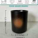 Short Kitchen Utensil Holder for Kitchen Counter Cooking Utensil Holder for Countertop Spatula Holder Small Utensil Crock Cutlery Holder Silverware Caddy Flower Vase (Firework)