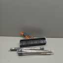 Floor Scrub Brush with Long Handle, 3 in 1 Scrape and Heavy-Duty Stiff Bristle Scrubber Brush for Cleaning Shower Bathroom, Patio, Pool, Garage, Kitchen, Wall and Deck (Gray, 1 Pack)