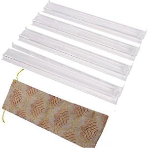 4-Piece Transparent Mahjong Racks with Pushers Set One-Piece Mahjong Racks & Pushers, Classic American Mahjong Tile Game Accessories, Rotating Mah Jongg Accessories for Smooth Play