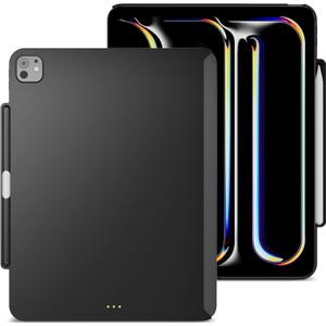 MAGEASY CoverBuddy Lite for M4 iPad Pro 13" (2024) - iPad Pro Case Compatible with Magic Keyboard for iPad Pro (M4), with Apple Pencil Pro Pencil Holder - Black
