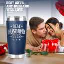Best Husband Ever Gifts Husband Tumbler For Men Anniversary Husband Presents Idea Easter Birthday Valentines Father Day From Wife Daughter Navy Blue Husband CupTumbler 20 Oz