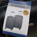 Northpack Set 20IN & 24IN Hardside Spinner Luggage, Black