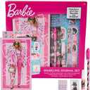 Barbie Sparkle Journal Set for Kids, Journal Kit with Stickers and Gems