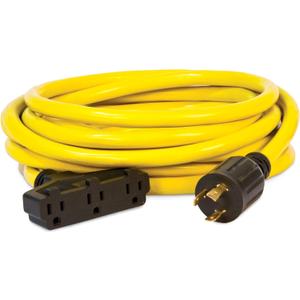 Champion Power Equipment 25-Foot 30-Amp 125-Volt Fan-Style Generator Extension Cord (L5-30P to three 5-15R)