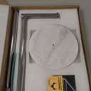 KES Extra High Toilet Paper Holder Freestanding 26", Toilet Paper Holder Stand with Natural Marble Base, Floor Free Standing Toilet Paper Holders 18/8 Stainless Steel Polished Finished, BPH284S66