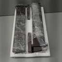 Oil Rubbed Bronze LED Dusk to Dawn Outdoor Lighting 2 Packs, 16" Large Outside Farmhouse Wall Lantern Brown, Industrial Porch Wall Mount Light Fixture with Rippled Glass, Modern Exterior Sconce Lamp