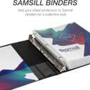 Samsill 200 Pack Sheet Protectors, 8.5x11 Inch Page Protectors for 3 Ring Binder, Standard Weight, Non-Glare Protector, Letter Size, Top Loading, Acid Free