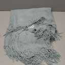 Esterra Textured Knit Throw Blanket with Tassel. Ultrasoft Cozy Knitted Boho Throw, All Season Lightweight Decorative Farmhouse Throw for Sofa Couch Bed (50"x60", Chambray Blue)