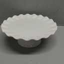 Small Cake Stand for Cupcakes, Donuts, 8 Inch Porcelain Cake Stand for Dessert Table, Vintage Cupcake Platter for Tea Party Decorations, Mini Dessert Display Stand - for 6" Cakes