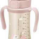 GROSMIMI Flip Top Spill Proof Sippy Cup, PPSU, BPA Free, 10 oz, Stage 2 Straw for Toddlers (Unicorn)