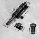 1 Pack 5 Inch Heavy Duty Barrel Lock Bolt Latch for Bathroom Stall & Bifold Doors Suitable for Bathroom compartments, Folding Doors, Garage Sheds, cabinets