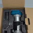 ZUYIYI Cordless Compact Wood Router for Makita 18V Battery(Bare Tool), Carving 1/4" Collet Brushless Palm Router 28000RPM 6-Speeds Fixed Base Trim Router with Edge & Roller Guide, Dust Hood