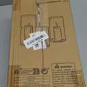 PHOSPHOR Hurricane Candle HoldersFor Pillar Candle Clear Glass Cylinder Centerpieces Vases Table Decoration Centerpiece Floral Room Decor Clear Seeded Bubbles Living Dining Kitchen 3 Pieces